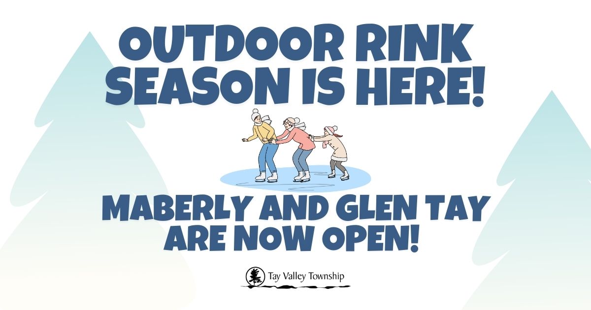 Outdoor Rink Now Open Poster