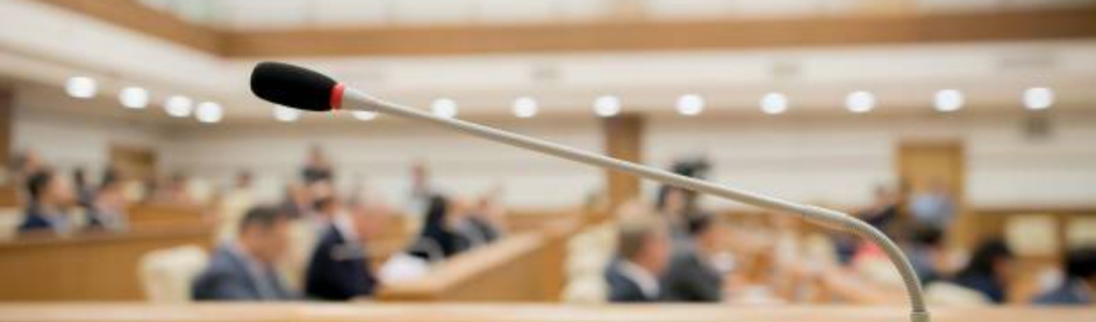 microphone in a meeting room